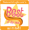 Naturally Curly best of the best award